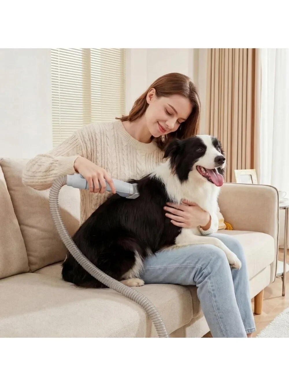 Pet Grooming Vacuum Kit for Cats & Dogs, 2.5L Dust Cup, Hair Removal Tool